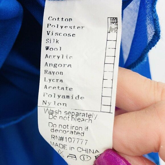 Pradise Womens Dress Strapless Off the Shoulder Juniors Medium Blue Flowy Hi Low - Picture 7 of 8